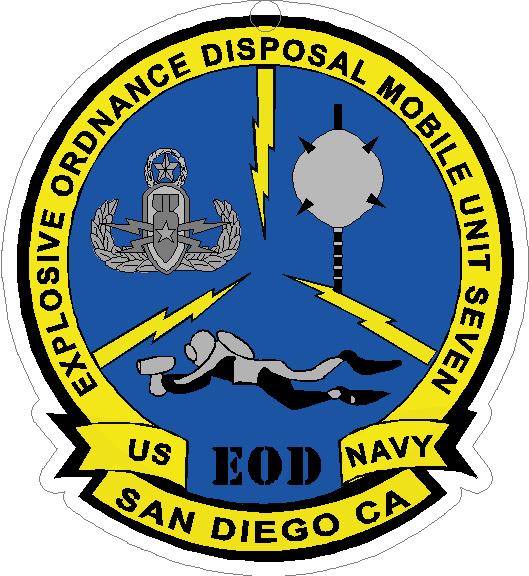 (image for) U.S. Navy EOD Mobile Unit Seven Decal
