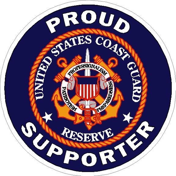 (image for) U.S. Coast Guard Proud Supporter Decal