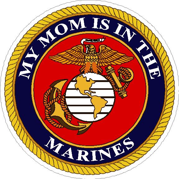 (image for) My Mom Is In The Marines Decal
