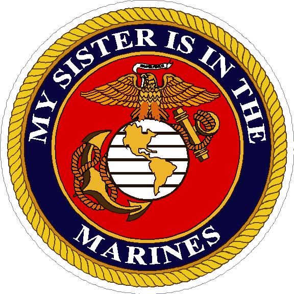 (image for) My Sister Is In The Marines Decal