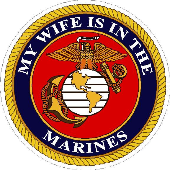 (image for) My Wife Is In The Marines Decal