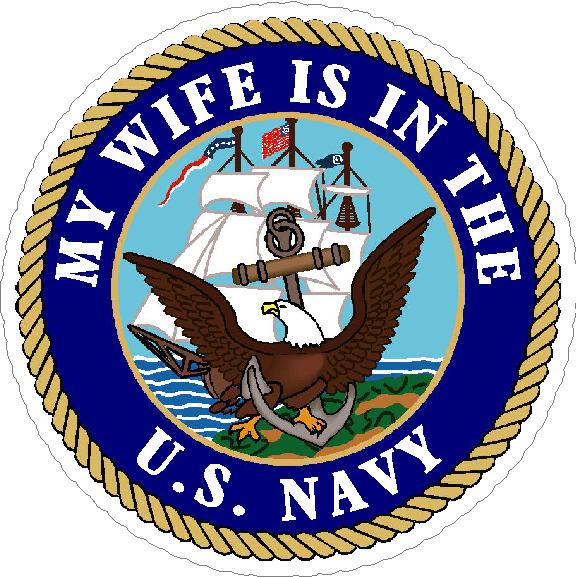 (image for) My Wife Is In The U.S. Navy Decal