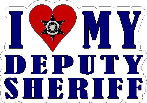 (image for) I Love My Deputy Sheriff Decal