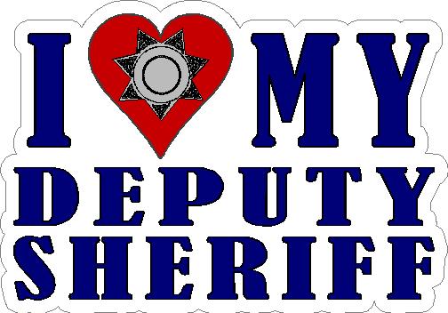 (image for) I Love My Deputy Sheriff Decal