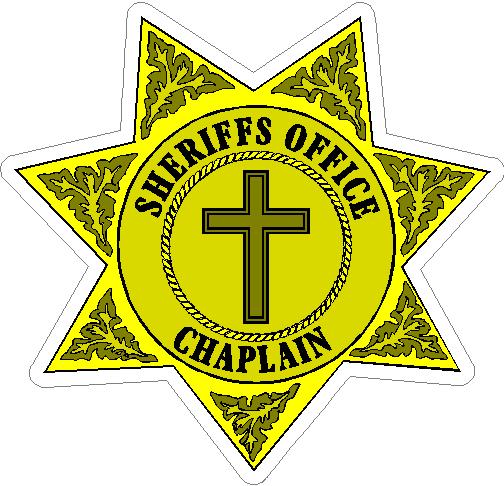 (image for) Sheriffs Office Chaplain 7 Point Badge Decal