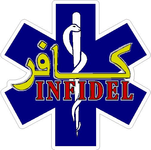 (image for) Star Of Life EMS Infidel Decal