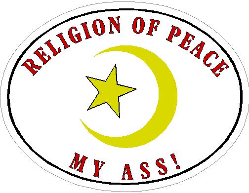 (image for) Religion Of Peace My Ass! Decal