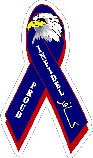 (image for) Proud Infidel Ribbon Decal