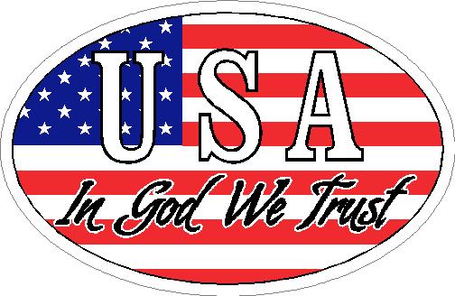 (image for) USA In God We Trust Decal