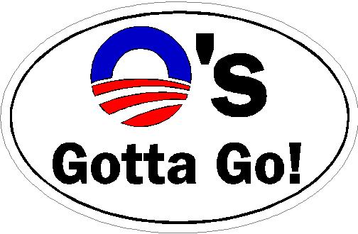 (image for) O's Gotta Go No Obama Decal