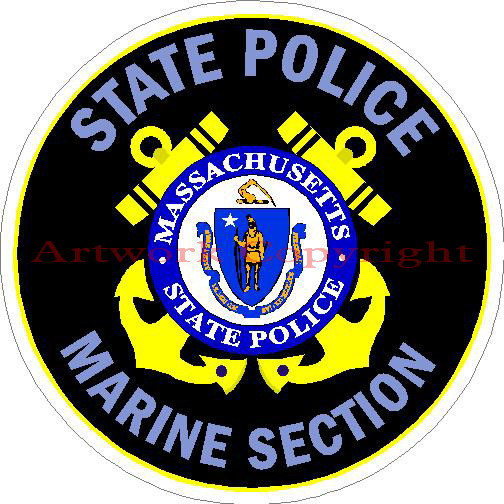 (image for) Massachusetts State Police Marine Section Decal