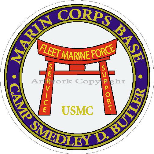 (image for) US Marine Corps Base Camp Smedley D Butler Decal