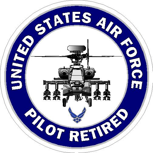 (image for) US Air Force Pilot Retired Decal
