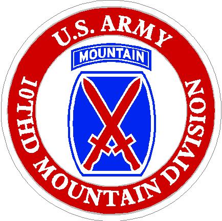 (image for) US Army 10th Mountain Division Decal