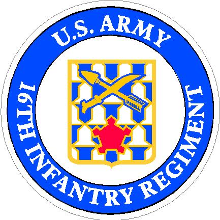 (image for) US Army 16th Infantry Regiment Decal