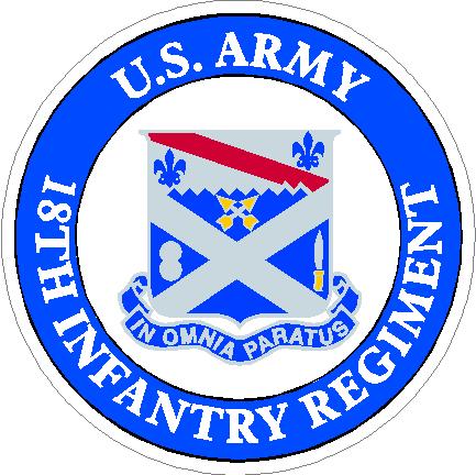 (image for) US Army 18th Infantry Regiment Decal