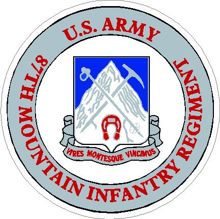 (image for) US Army 87th Mountain Infantry Regiment Decal