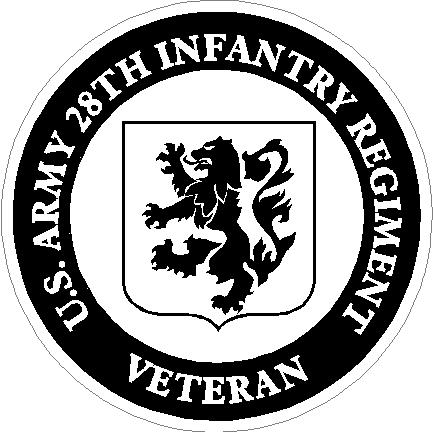 (image for) US Army 28th Infantry Regiment Veteran Decal