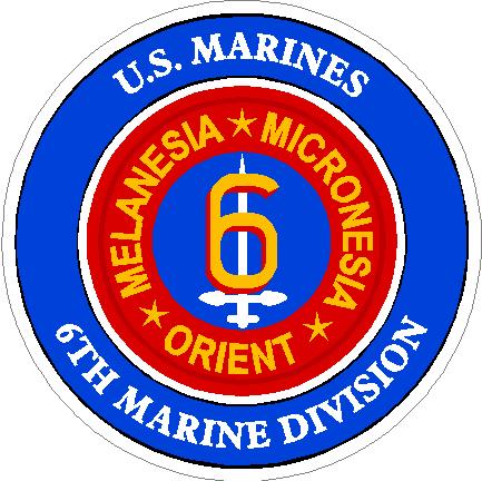 (image for) US Marines 6th Marine Division Decal