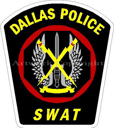 Dallas Police SWAT Team Decal (image for) Dallas Police SWAT Team Decal