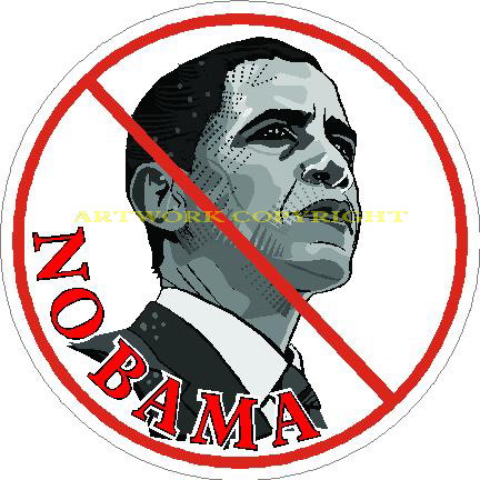 (image for) No Obama 2012 Political Decal