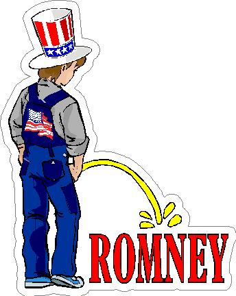 (image for) Pee on Romney Political Expression Decal