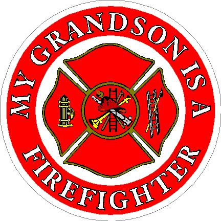 (image for) My Grandson Is A Firefighter Decal