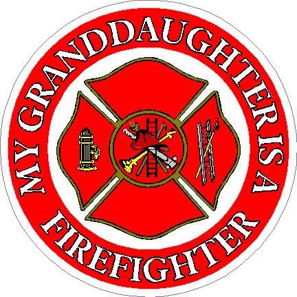 (image for) My Granddaughter Is A Firefighter Decal