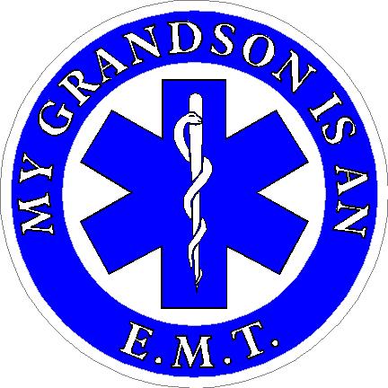 (image for) My Grandson Is An EMT Decal