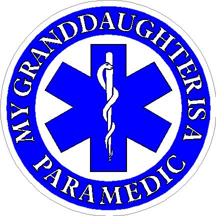 (image for) My Granddaughter Is A Paramedic Decal