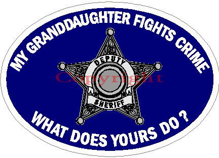 (image for) My Granddaughter Fights Crime What Does Yours Do? Decal