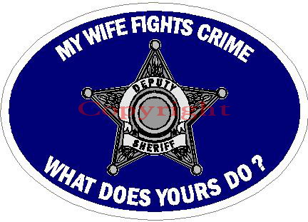 (image for) My Wife Fights Crime What Does Yours Do? Decal