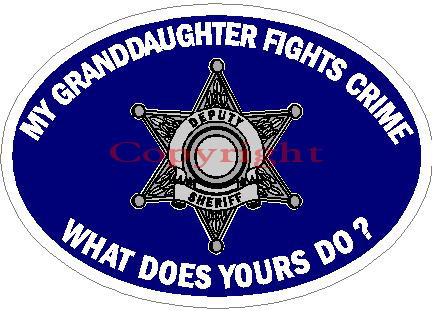 (image for) My Granddaughter Fights Crime What Does Yours Do? Decal