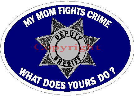 (image for) My Mom Fights Crime What Does Yours Do? Decal