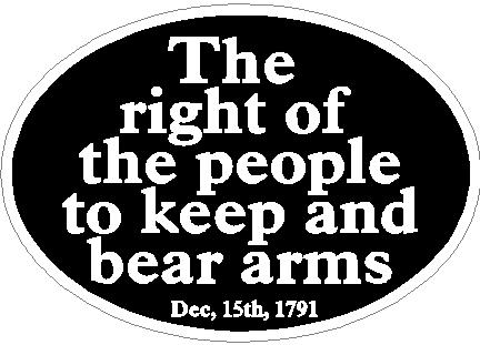 (image for) The Right of The People To Keep and Bear Arms Decal