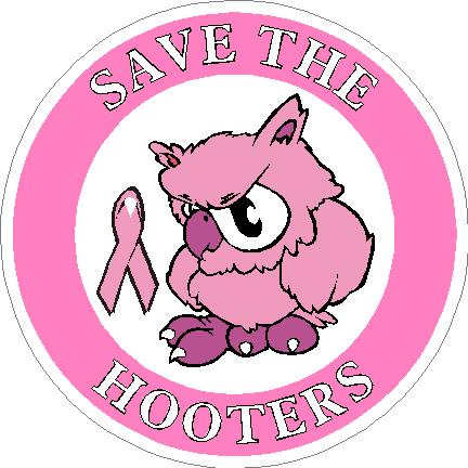 (image for) Save The Hooters Breast Cancer Decal