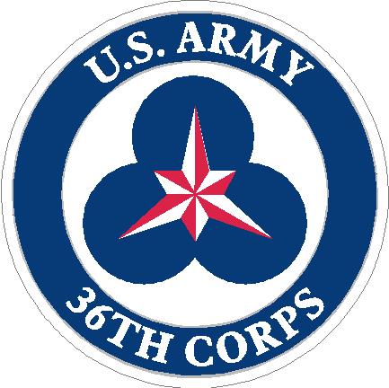 (image for) U.S. Army 36 Corps Decal