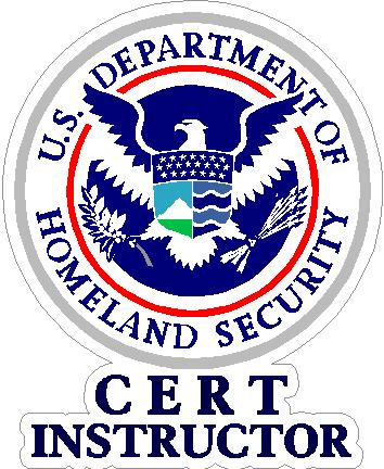 (image for) U.S. Dept. Of Homeland Security CERT Instructor Decal