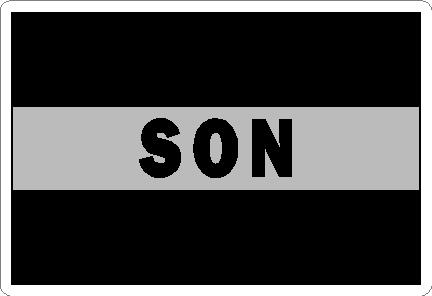 (image for) Thin Silver Line Son Decal