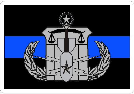 (image for) Thin Blue Line HDS EOD Master Crab Gray / Black Decal