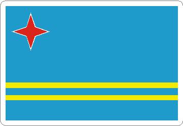 (image for) Aruba Flag Decal