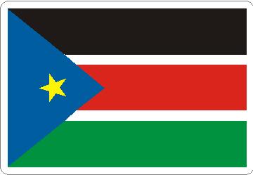 (image for) South Sudan Flag Decal