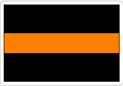 (image for) Thin Orange Line Decal