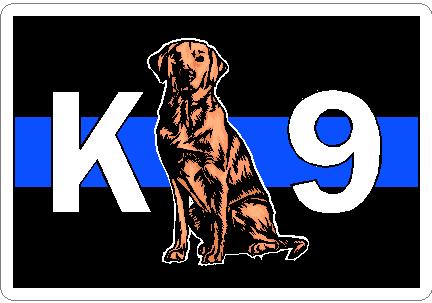 (image for) Thin Blue Line K-9 Decal