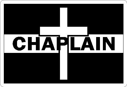 (image for) Thin White Line Chaplain Decal