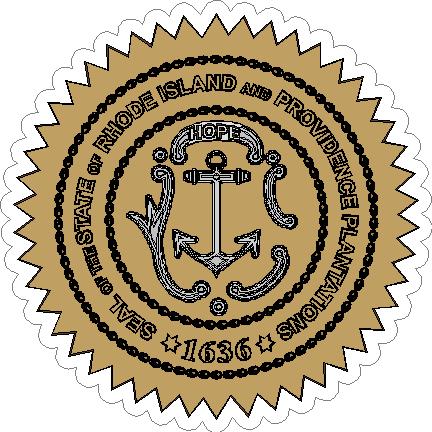 (image for) Rhode Island State Seal Decal
