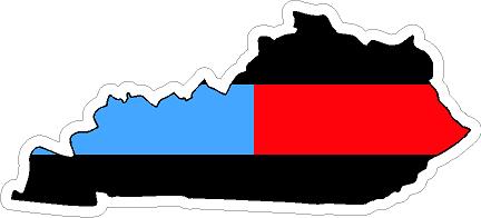 (image for) Thin Blue Red Line Kentucky Decal